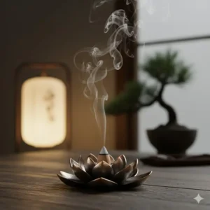 Sleek, cool electric incense burner and essential oil diffuser for a flameless experience.