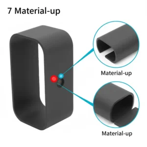 Illustration 7 (Material Close-up): Close-up view of a ceramic incense holder for sticks, highlighting its smooth texture and functional design.