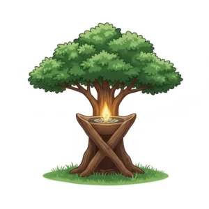 Whimsical treehouse style cool incense burner that creates a fun, smoky effect when a cone is lit inside.