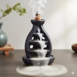 Illustration 1: Illustration of the unique physics of backflow incense burner smoke.
