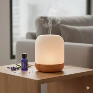 An elegant electric model showing the modern side of incense and oil burners for home.