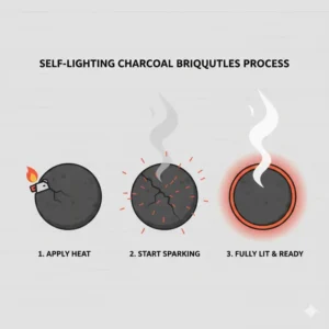An illustration of a traditional smudging bowl using charcoal briquettes for incense and dried herbs.