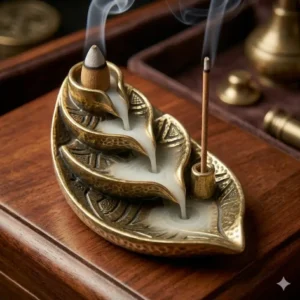 A multi-functional incense holder unique that can simultaneously hold incense sticks and cones.