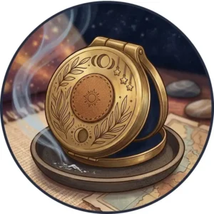 Compact and portable unique incense holders designed for travel with a built-in storage compartment.