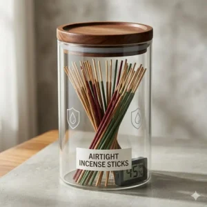 Proper airtight storage techniques that help maintain the quality and how long does incense burn.